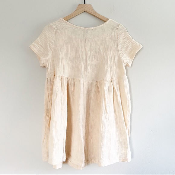 HYFVE Cream Gauzy Cotton Baby Doll Tunic Size Small - Picture 3 of 5